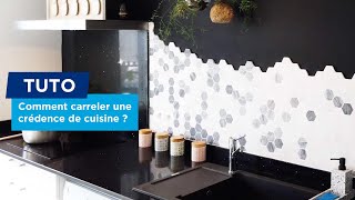 Comment poser un carrelage mural pour une crédence de cuisine [upl. by Lyell]