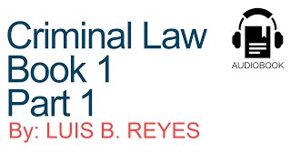 The Revised Penal Code  Criminal Law  Audiobook Reviewer [upl. by Torhert]