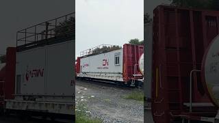 Fire Fighting Equipment On CN Q105 canadiannationalrailway railway cntrain cnrailway railfaning [upl. by Kroy]