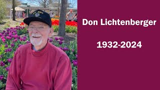 Don Lichtenberger Memorial Service [upl. by Luapsemaj632]