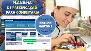 🔵 Atualizada 2024 Planilha de Precificação para Confeitaria Precificação de Bolos e Doces [upl. by Acirfa]