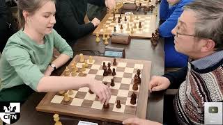 WFM Fatality 1964 vs IM A Granovskiy 2001 Chess Fight Night CFN Blitz [upl. by Madlen]