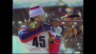 EIRIK KVALFOOSS Sarajevo 1984 Biathlon 10km Sprint [upl. by Hoxsie]