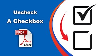 How to uncheck a checkbox in pdf Prepare Form using Adobe Acrobat Pro DC [upl. by Ellened]