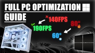 30 FPS Boost Full PC Optimization Guide 2026  The Only Guide Youll Need  Windows 1011 [upl. by Odlauso]