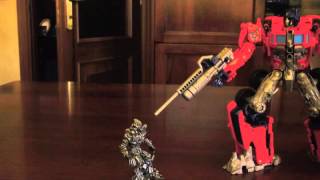 Lil Megatrons death transformers stop motion [upl. by Toffey]