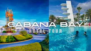 Universal’s Cabana Bay Beach Resort • Tour Pt 1  CABANA COURTYARD POOL w Water Slide [upl. by Dirrej]