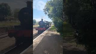 West Somerset Railway Erlestoke Manor 7812 arriving at Dunster Station 10082023 [upl. by Teplitz489]