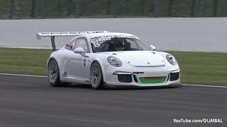 Porsche 991 GT3 Cup  Start up amp Accelerations [upl. by Nylek274]