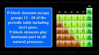 pBlock Elements and General Characteristics of pBlock Elements [upl. by Bunnie]