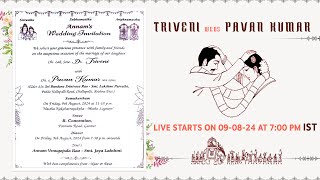 Triveni weds Pavan Kumar [upl. by Enileoj]