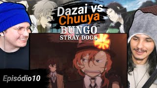 REACT Bungo Stray Dogs ep 10 Dazai vs Chuuya e Atsushi vs Akutagawa [upl. by Eolc691]