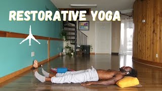 Restorative yoga class [upl. by Aehtna]