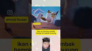 nyawa ikan selamat dari burung😭😭 youtubeshorts trending shorts facts animasi [upl. by Jalbert]