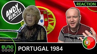 ANDY REACTS Portugal Eurovision 1984 Maria Guinot REACTION [upl. by Baldwin]