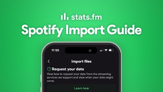 Spotify Import Guide  statsfm [upl. by Irrot]