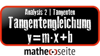 Tangente bestimmen über Tangentensteigung  A1501 [upl. by Iv440]