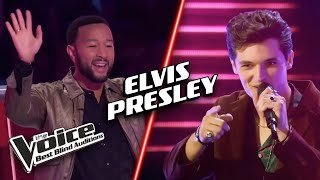 Remarkable ELVIS PRESLEY covers  The Voice Best Blind Auditions [upl. by Jennica217]