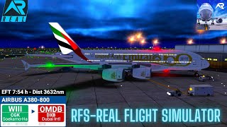 RFS–Real Flight Simulator–Jakarta–To–Dubai–Full Flight–A380–Emirates–Full HD–Real Route [upl. by Nytsuj]