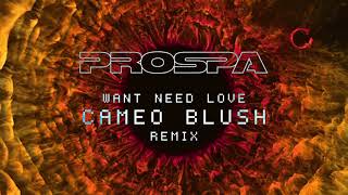 Prospa  Want Need Love Cameo Blush Remix  Visualiser [upl. by Redna166]