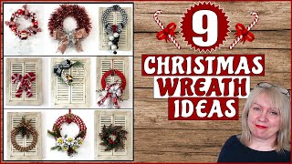 9 Christmas wreath ideas for the holiday season Make your own Christmas decorations [upl. by Aekahs]