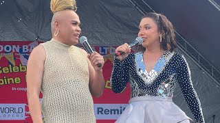 DONEKLA in London Part 1 Barrio Fiesta 🤣 Super Tekla amp Donita cracked up the crowd with crazy jokes [upl. by Sigvard337]