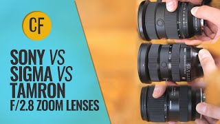 f28 Mark II zoom battle Sony vs Sigma Vs Tamron 2470  2875mm comparison [upl. by Esila770]