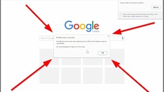 Google Chrome  Profile Error Occurred Something went wrong when opening your profile How To Fix [upl. by Suilenrac]