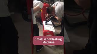 Small Sandblasting Machine for glassmirrorsmetal [upl. by Hellah]