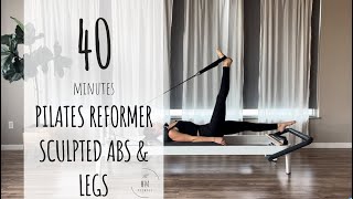 Pilates Reformer  Intermediate  Sculpted Abs  Legs [upl. by Aicitan359]