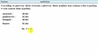 Egzamin ósmoklasisty Zadanie 23 Czas i kalendarz  MatFiz24pl [upl. by Eirahs]