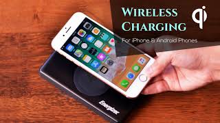 Energizer® Qi Wireless Charging Power Bank USBC Fast Charging for iPhone 8 Plus X QE10000CQHD [upl. by Kessel]