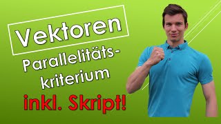 Parallelitätskriterium Vektoren mit SKRIPT [upl. by Anuaik]