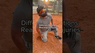 Different Positions Reacting to Injuries 🤣 baseball comedy injury sports viral [upl. by Aniles]