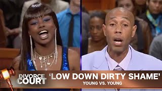 Vintage Divorce Court Young Vs Young Low Down Dirty Shame [upl. by Mairam6]