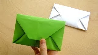 Origami Briefumschlag falten  Einfaches DIY Kuvert basteln mit Papier DIN A4 [upl. by Soloma]