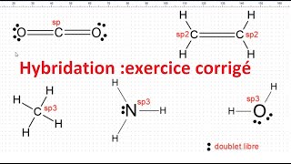 Hybridation exercice corrigé Darija [upl. by Vassaux]