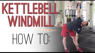 KETTLEBELL WINDMILL tutorial demonstration video on the one arm KB Windmill exercise [upl. by Kerril]