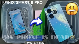 Infinix Smart 8 Pro Water Test 💦💧 is It Actually Waterproof Or Not🤔 [upl. by Arhat416]