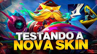 TESTANDO A NOVA MELHOR SKIN DO CORKI  CROMATIZADOR  WILD RIFT [upl. by Gonyea]