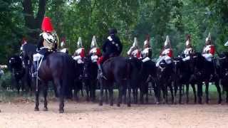 The Household Cavalry training in Hyde Park [upl. by Laven519]