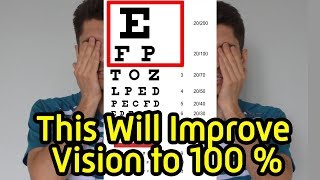 5 exercises to improve eyesight with myopia without surgeryHow to improve your vision at home [upl. by Netsirt398]