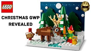 LEGO 2021 Christmas GWP Revealed 40484 Santas Front Yard [upl. by Lleoj]