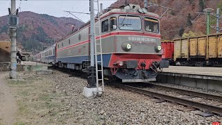 240 leaving Sinaia station [upl. by Launame]