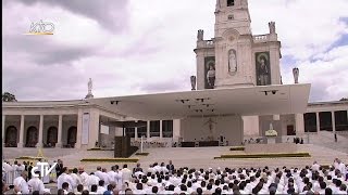 Messe célébrée par le Pape François et Canonisation de François et Jacinthe [upl. by Ecnerolf]