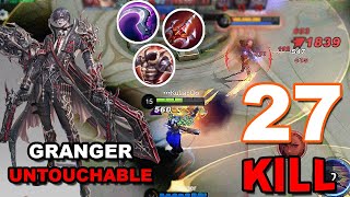 Durability Granger The Untouchable  27 Kill  Granger Best Build 2023  MLBB [upl. by Clovis]