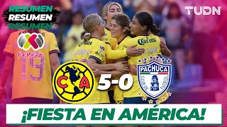 Resumen y goles  América 50 Pachuca  Liga Mx Femenil AP2024J15  TUDN [upl. by Lundin719]