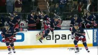 Marian Gaborik hattrick vs Boston OT winner  01232013 HD [upl. by Bonny]