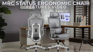 MRC Status Meshback Ergonomic Office Chair Features Video l MRC Executive Chairs [upl. by Noble133]