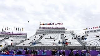 Olimpiadi Sochi è polemica per i posti vuoti nella giornata di apertura [upl. by Llereg820]